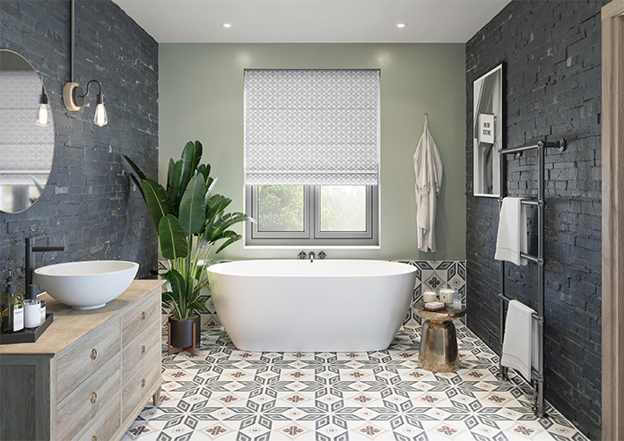 Hexgem, Quartz - Motorised Roman Blind - Image 8